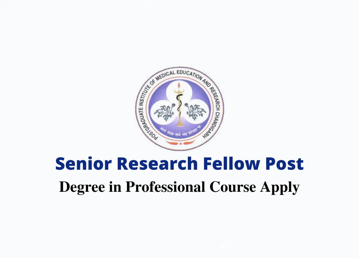 Applications are invited for post of SRF at PGIMER
