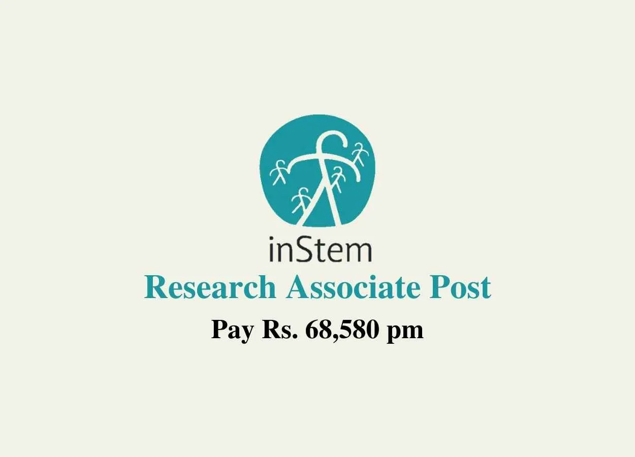 inStem invites applications for Research Associate