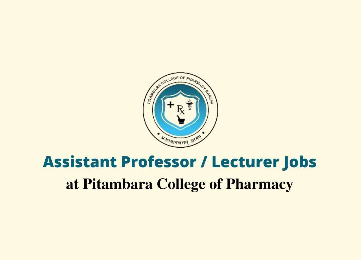 Pitambara College of Pharmacy Jobs