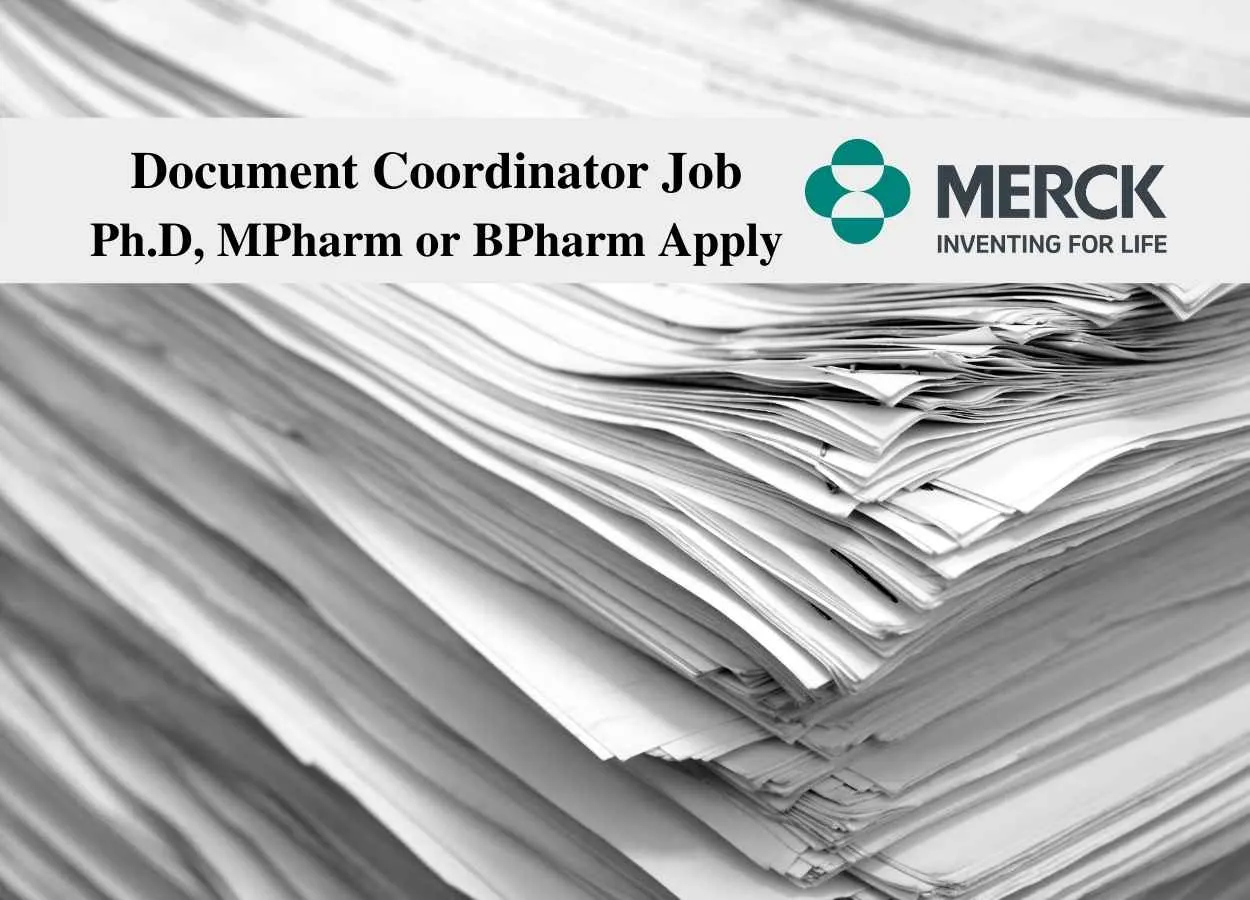 Merck Limited looking for Document Coordinator