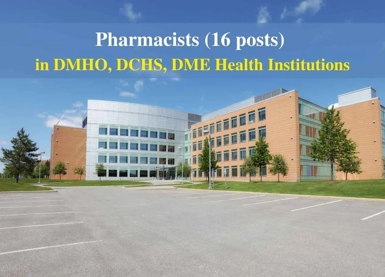 Recruitment for Pharmacists in Health Institutions