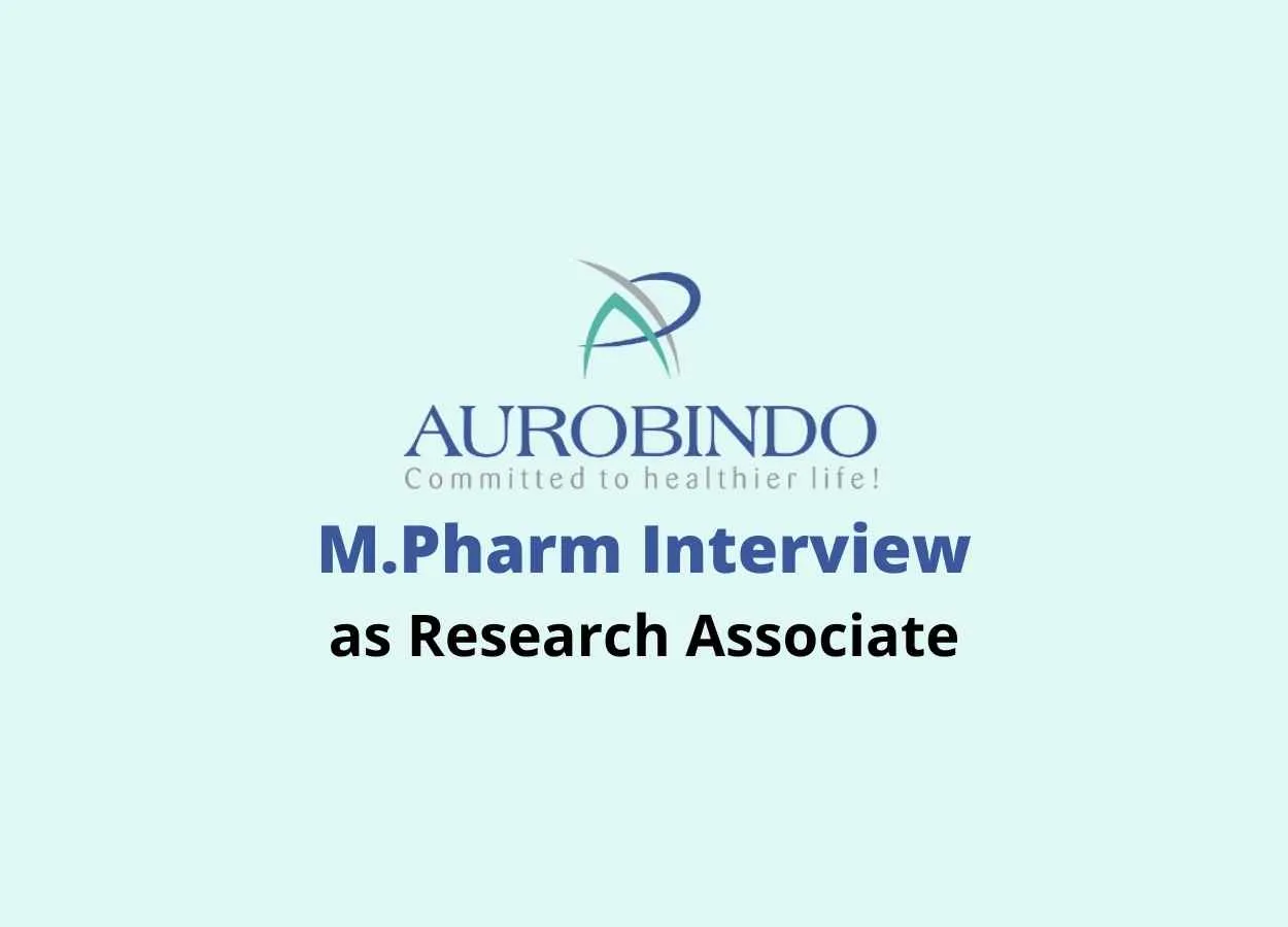 Vacancy for M.Pharm as Research Associate at Aurobindo Pharma