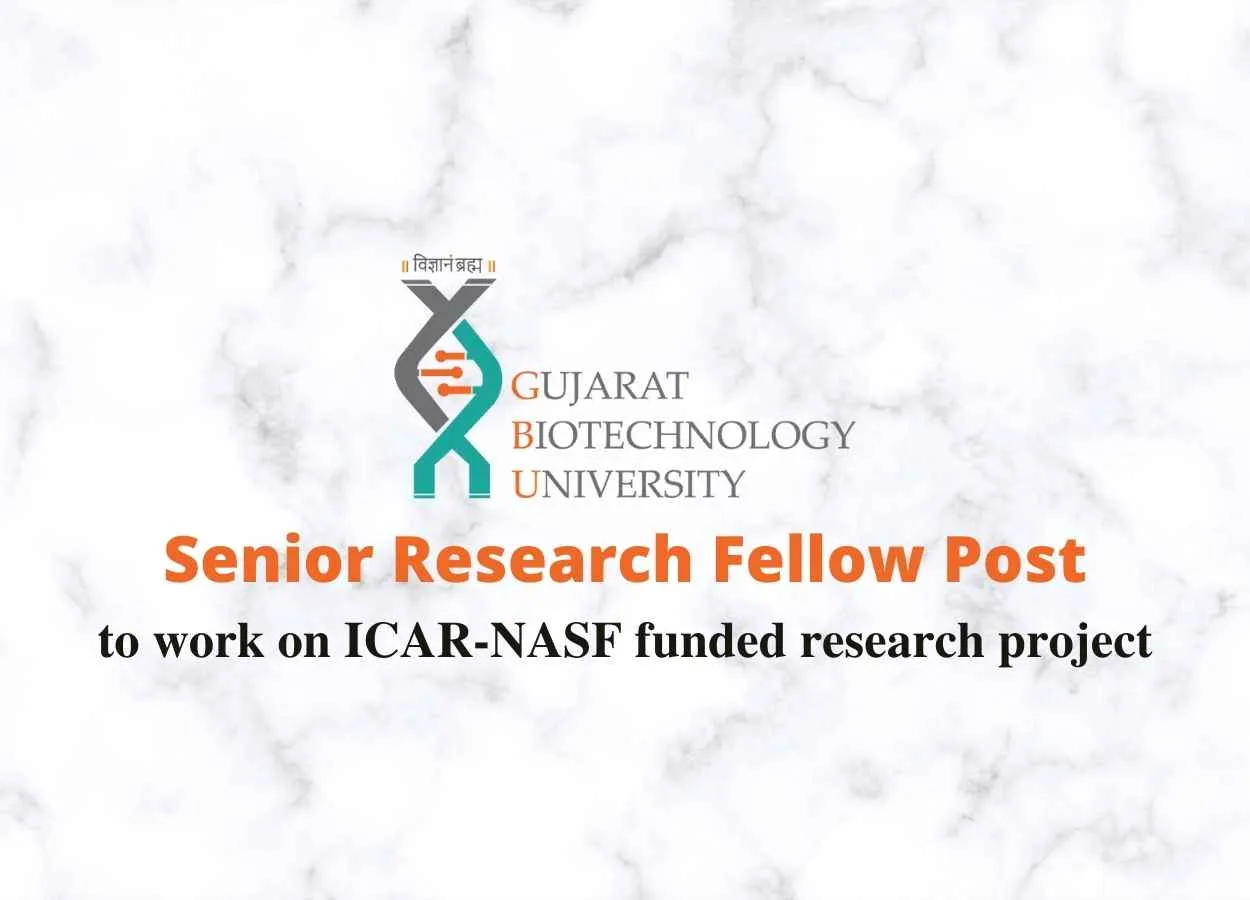 Applications are invited for a post of Senior Research Fellow at GBU 