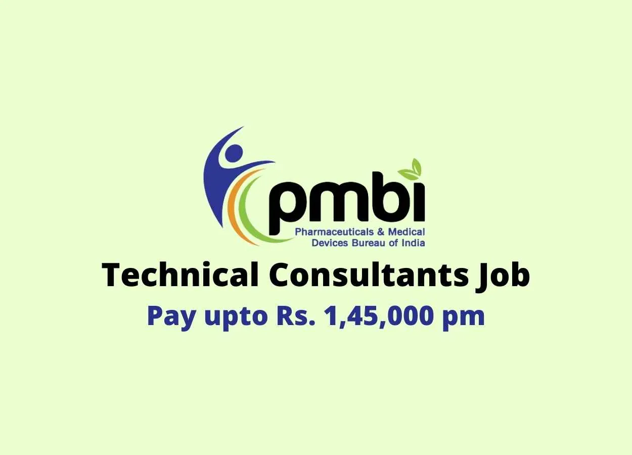 Applications are invited for a post of Technical Consultants at PMBI