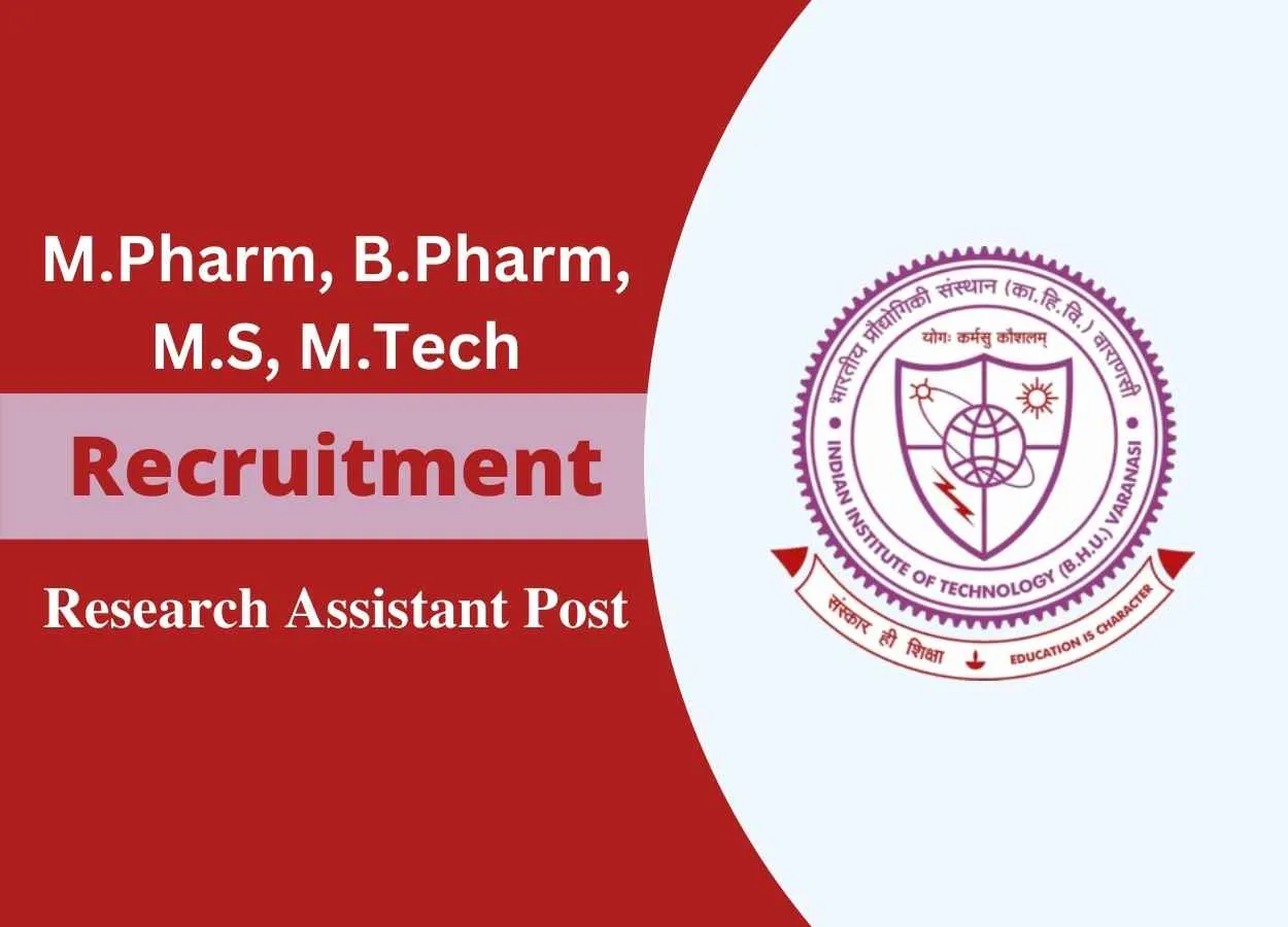 Job for M.Pharm, B.Pharm, M.S at Indian Institute of Technology