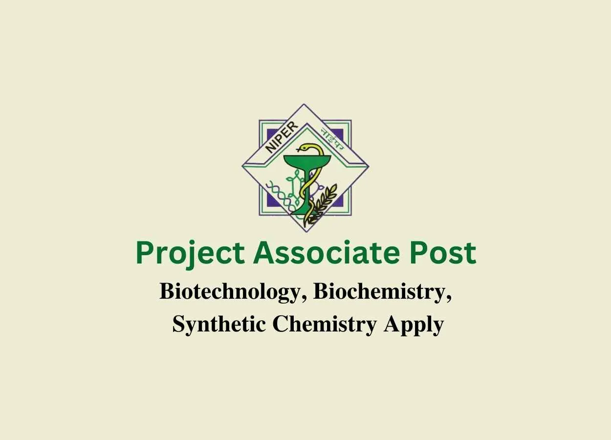 Job for Project Associate at NIPER