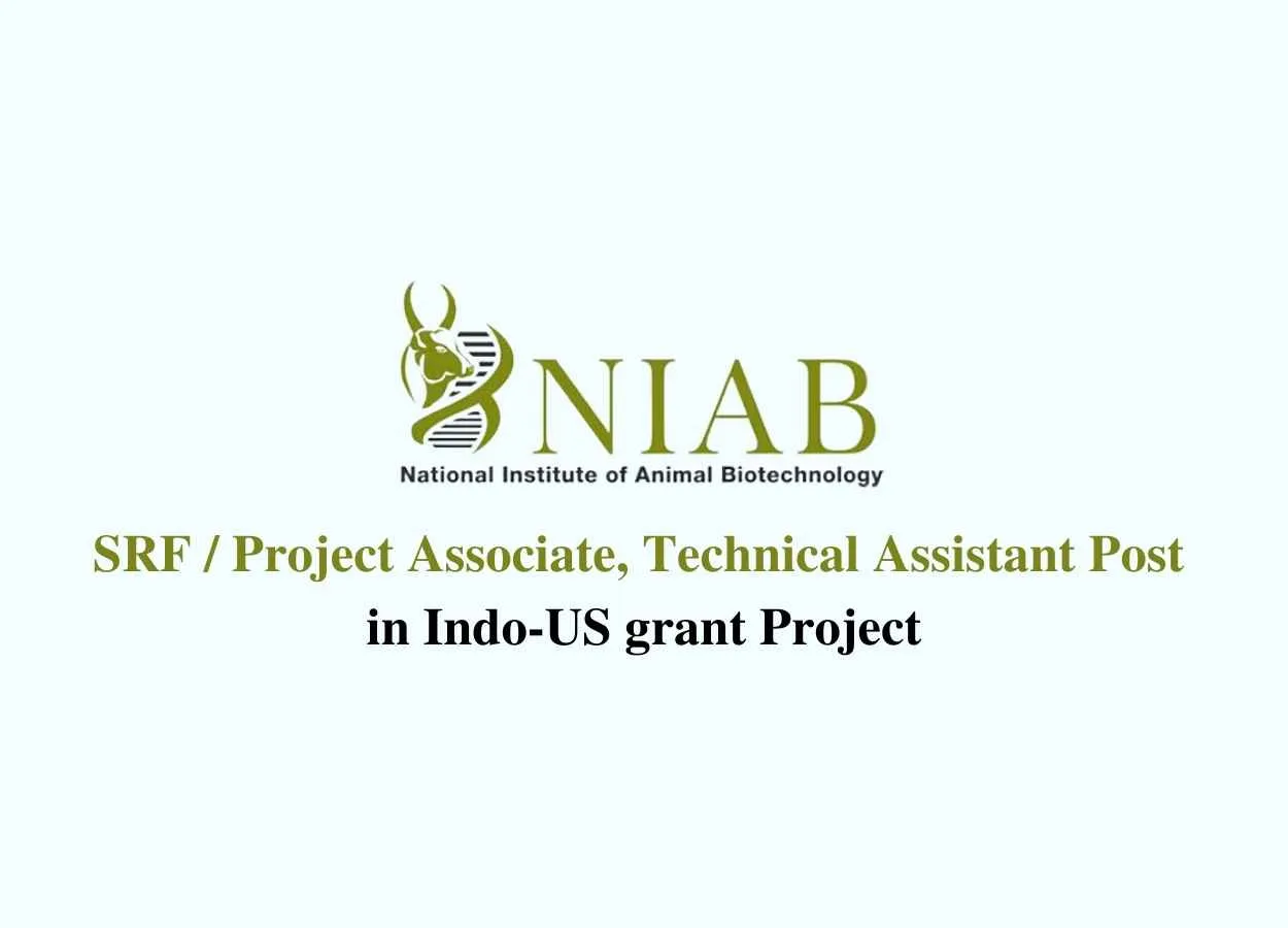 Job for SRF/ Project Associate, Technical Assistant in Indo-US grant Project, NIAB