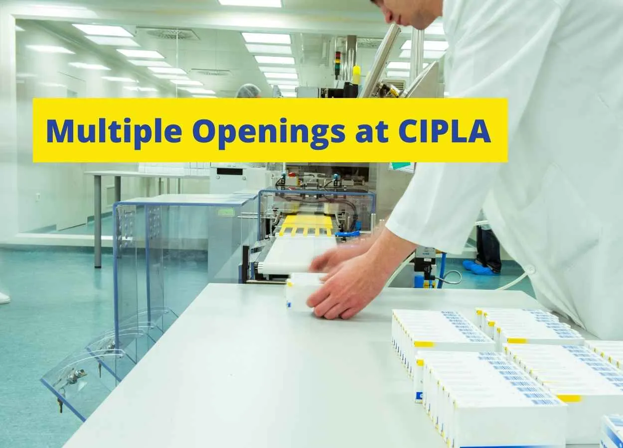 Multiple Openings at Cipla