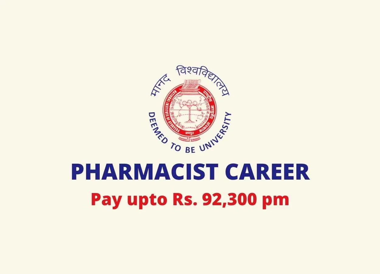 Opportunity for Pharmacist to Join National Institute of Ayurveda