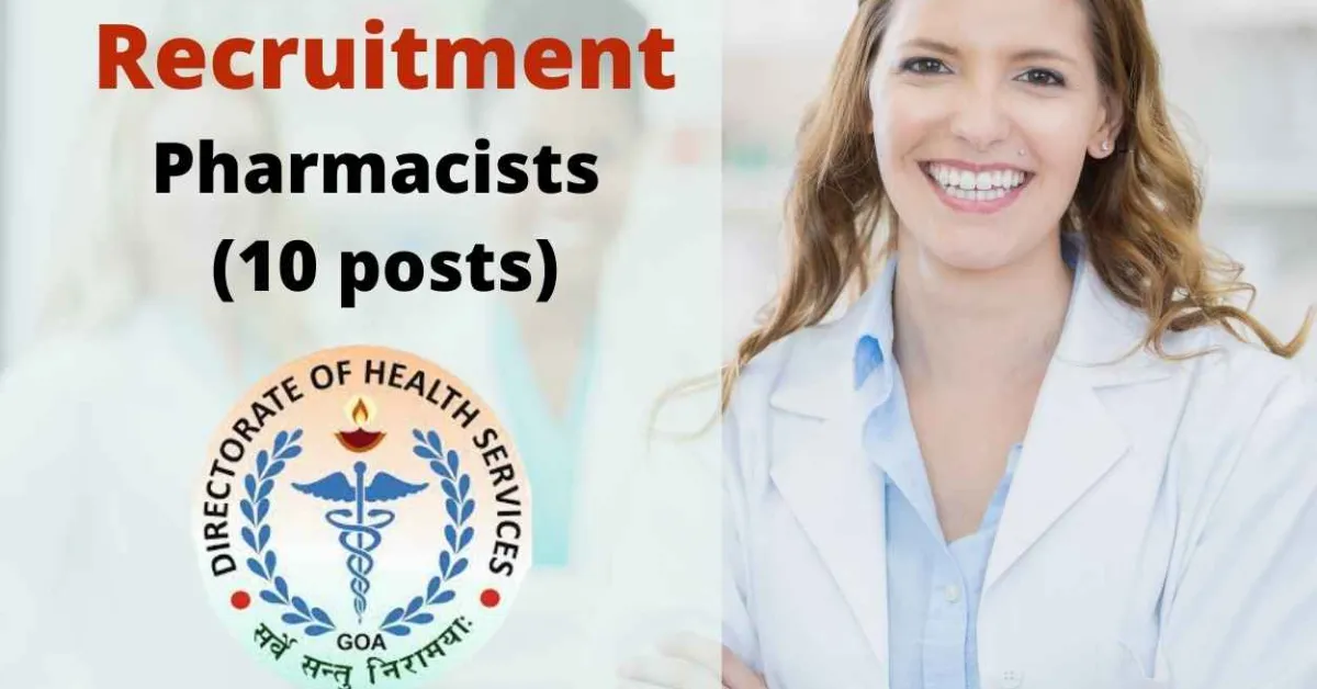 Opportunity for Pharmacists to work under Directorate of Health Services