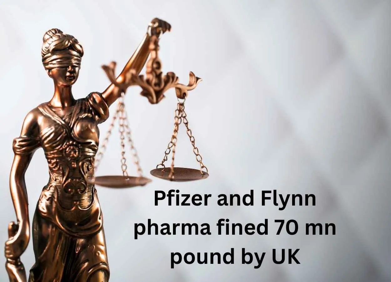 Pfizer and Flynn pharma fined 70 mn pound by UK