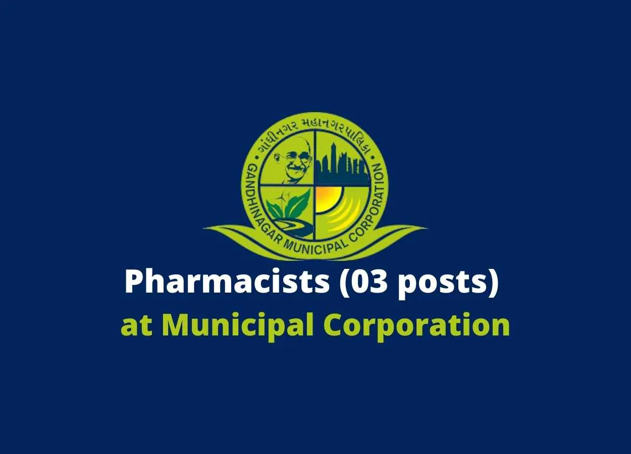 Recruitment for Pharmacists at Municipal Corporation