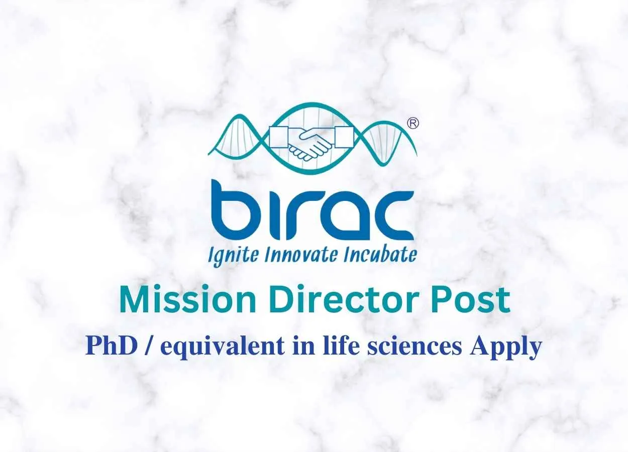 Vacancy for Mission Director at BIRAC