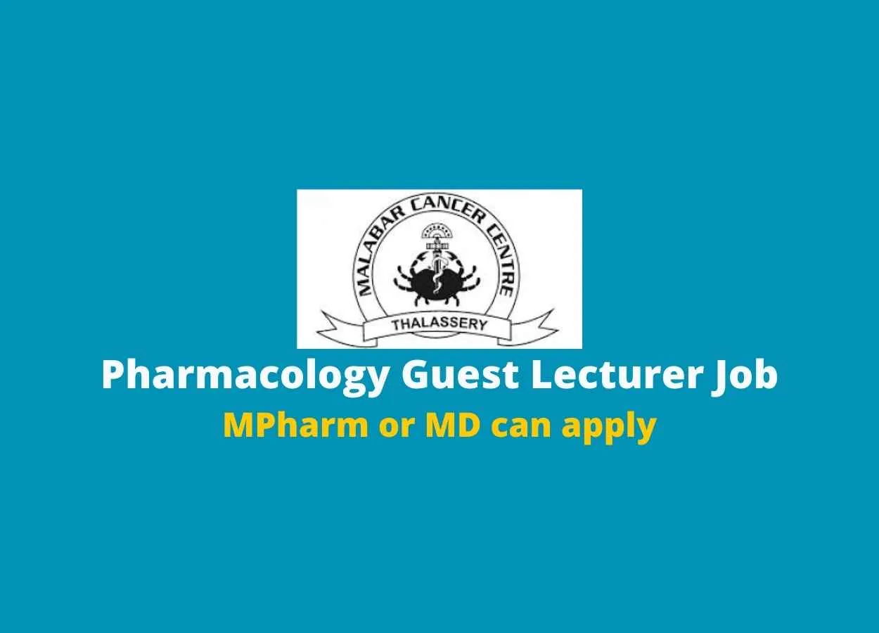 Guest Lecturer Job in Pharmacology at MCC