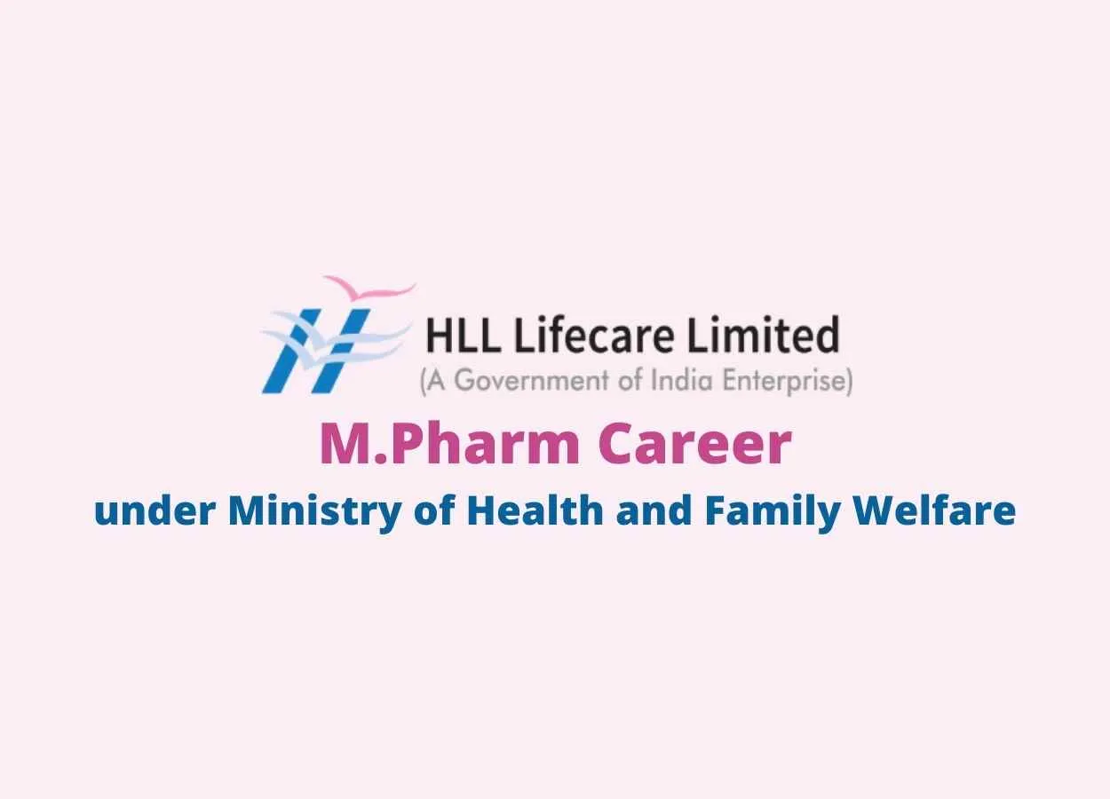 Career for M.Pharm under Ministry of Health and Family Welfare