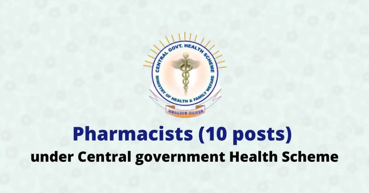 CGHS Pharmacist Jobs