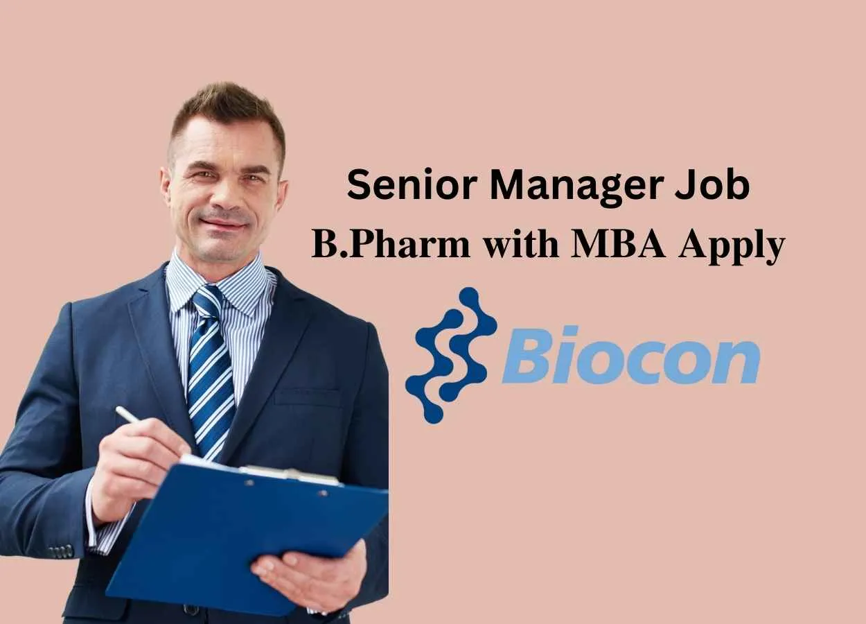 Require Senior Manager Supply Chain at Biocon