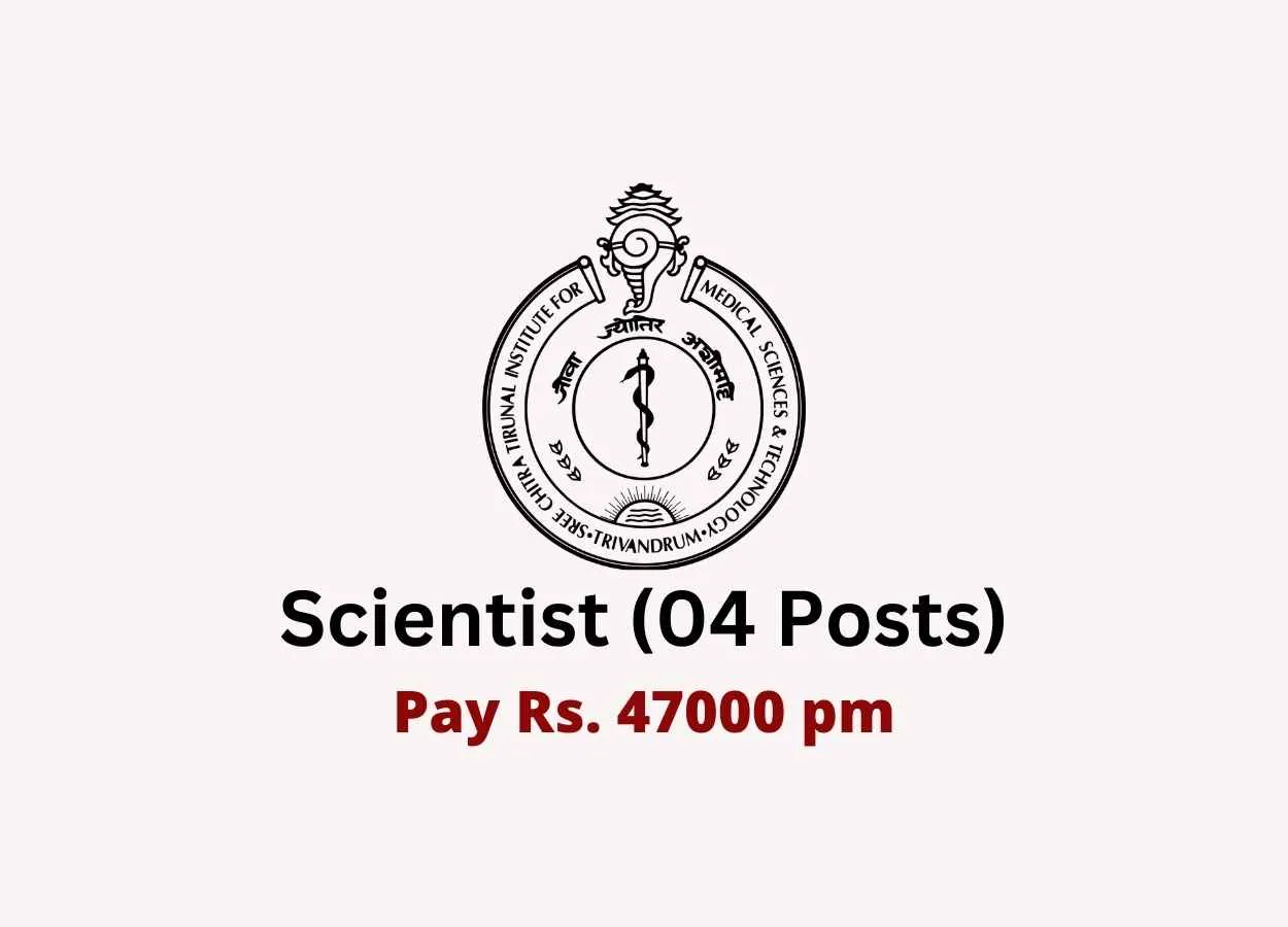 Vacancy for Scientist at SCTIMST