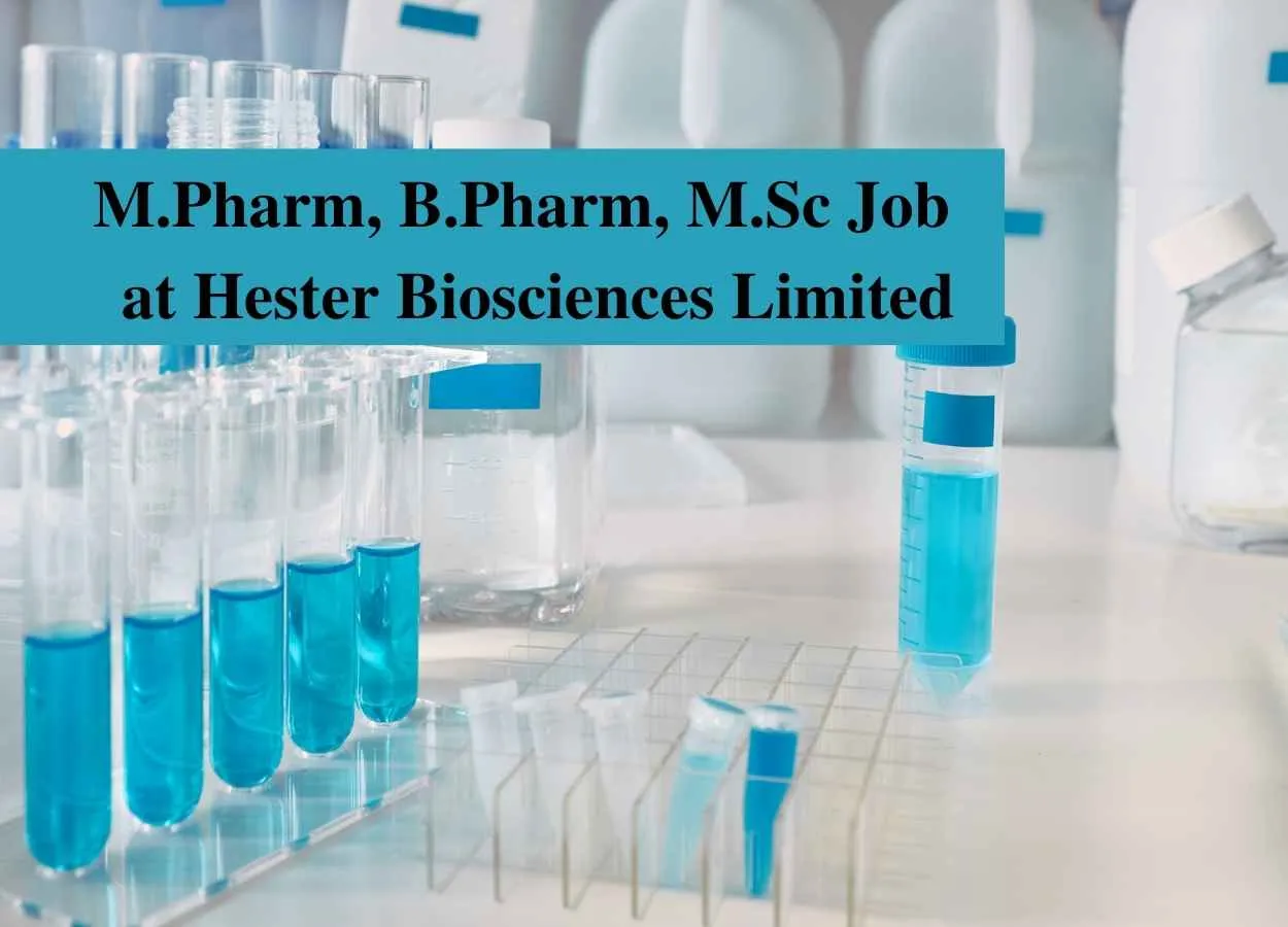 Walk in Drive for QA at Hester Biosciences Limited