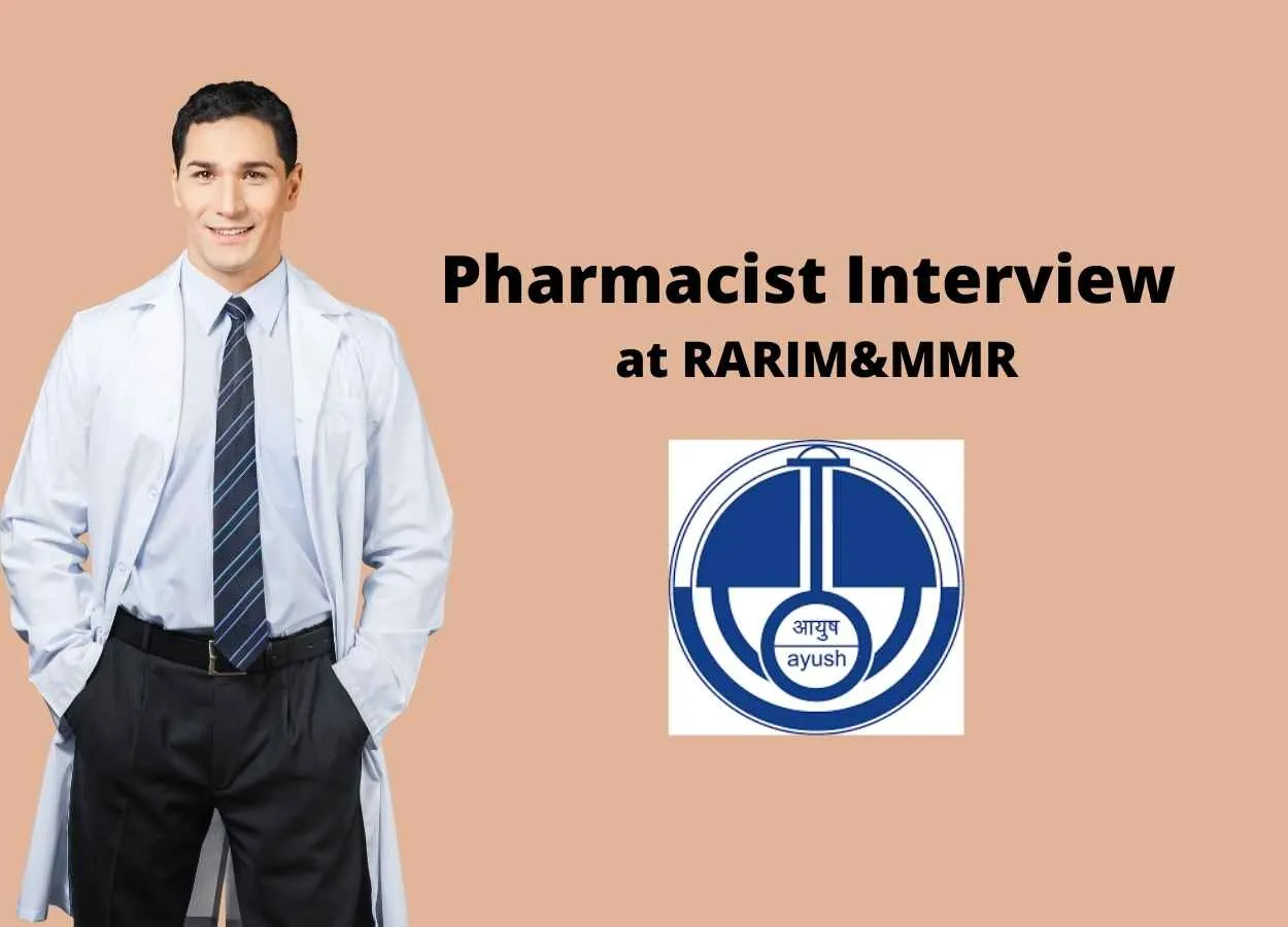 Walk in interview for Pharmacist at RARIM&MMR