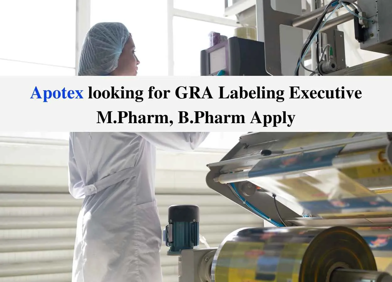 Apotex looking for GRA Labeling Executive