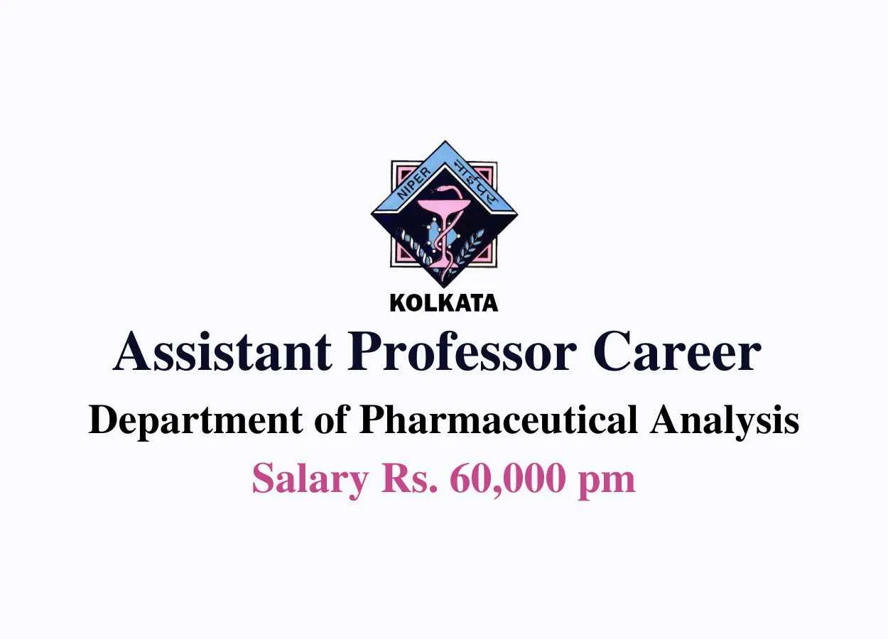 Career for Assistant Professor at NIPER
