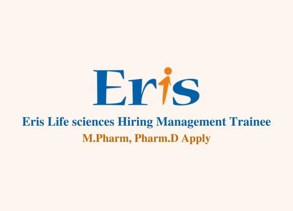 Hiring Management Trainee at Eris Lifesciences