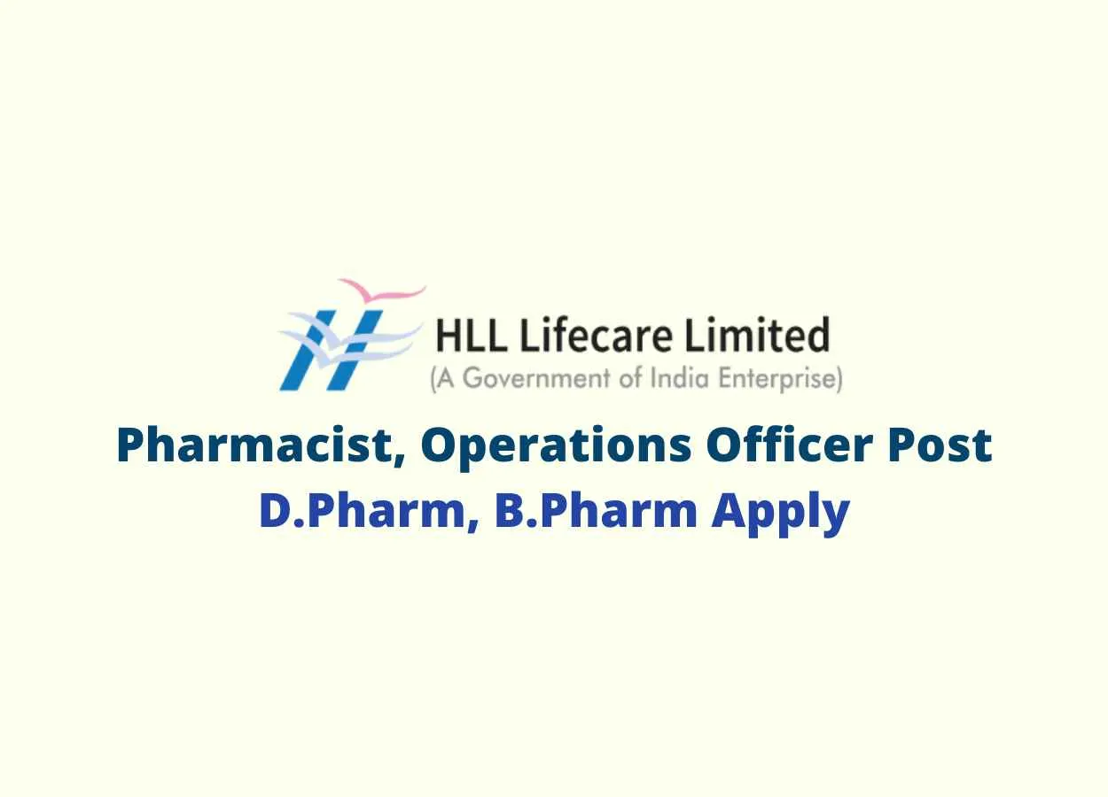 Job for Pharmacist, Operations Officer at HLL Lifecare
