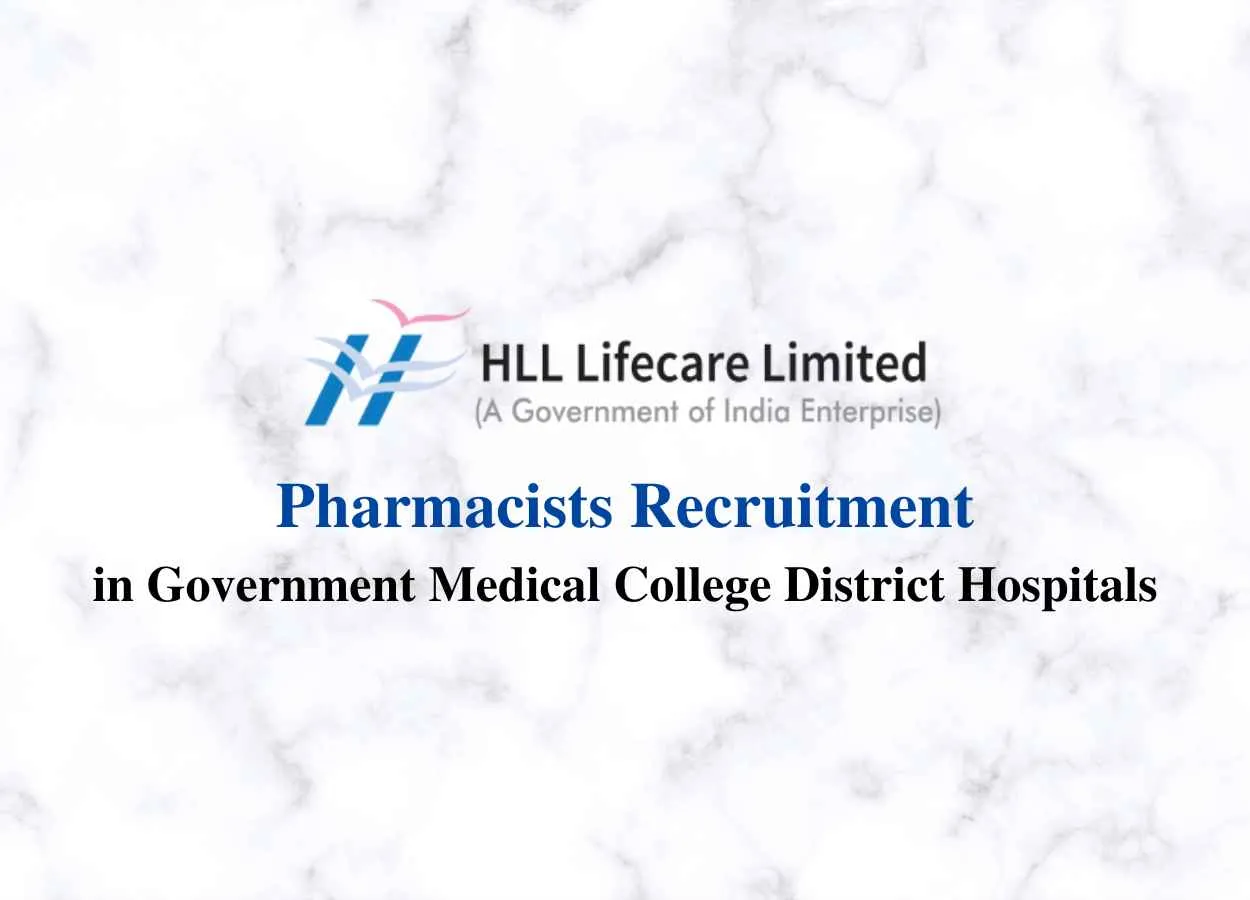 Job for Pharmacists in Government Medical College