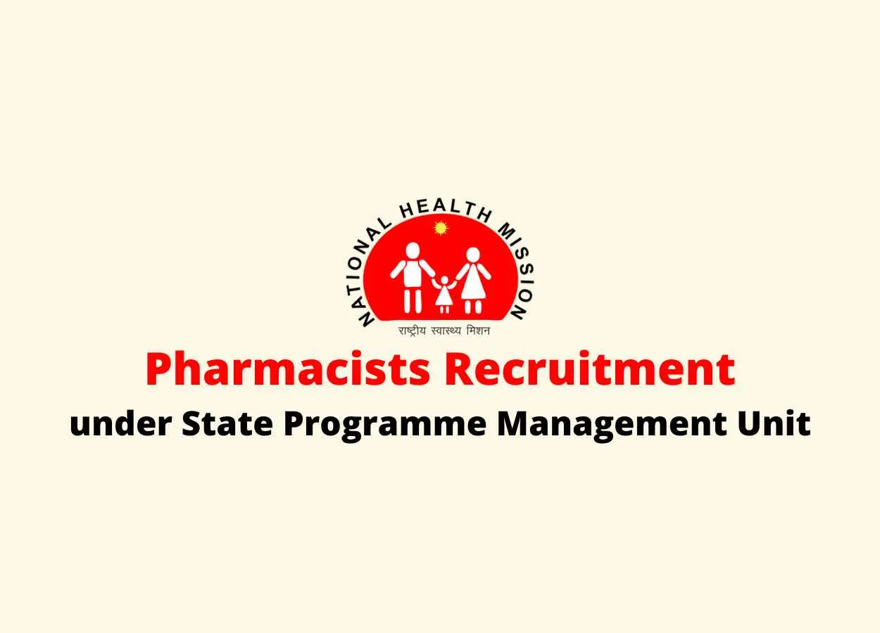Job for Pharmacists under State Programme Management Unit