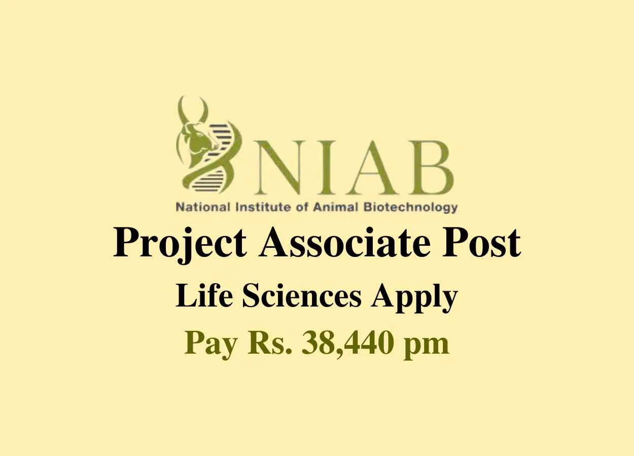 Job for Project Associate at NIAB 