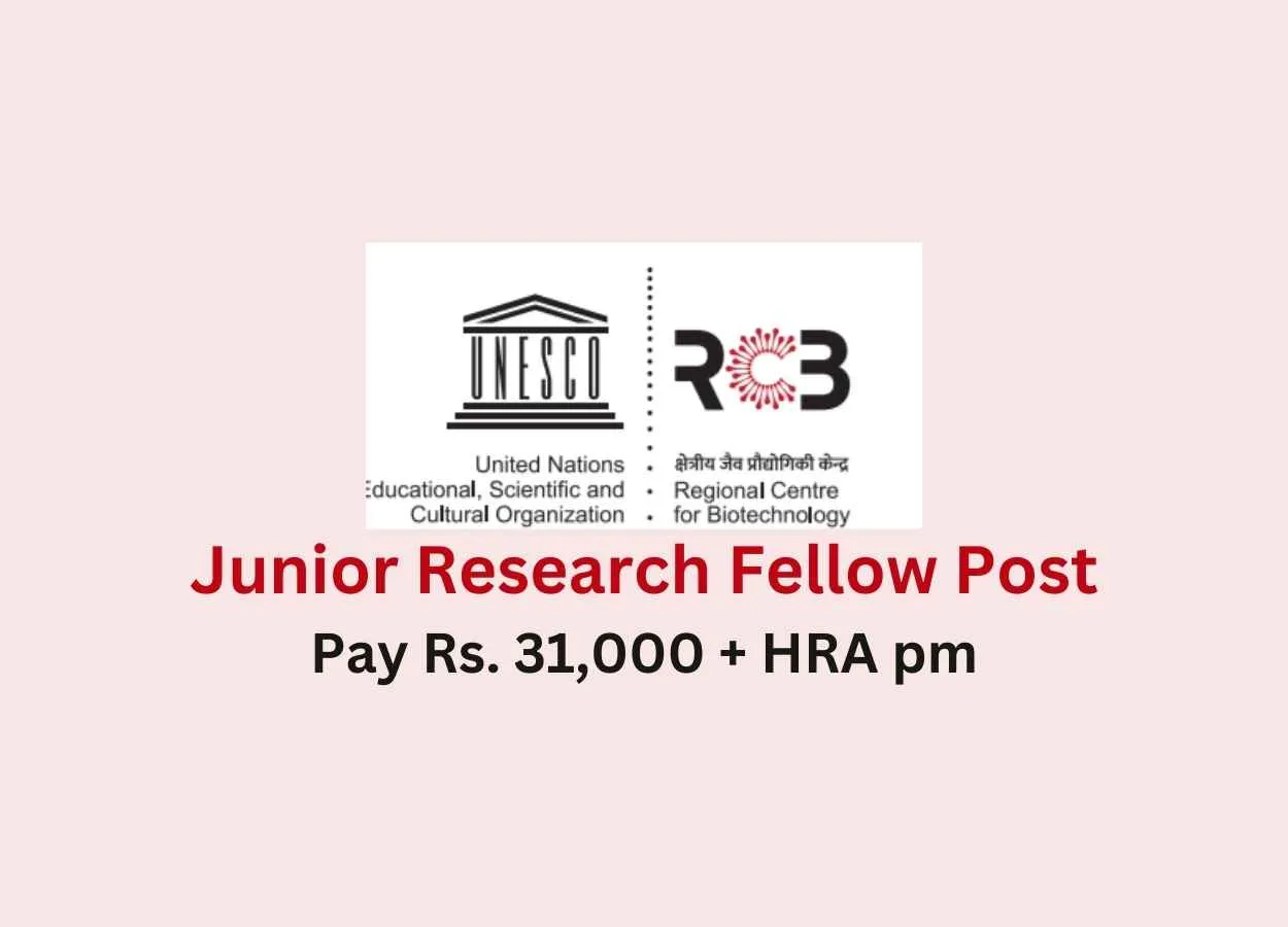 Apply Online for JRF at Regional Centre for Biotechnology