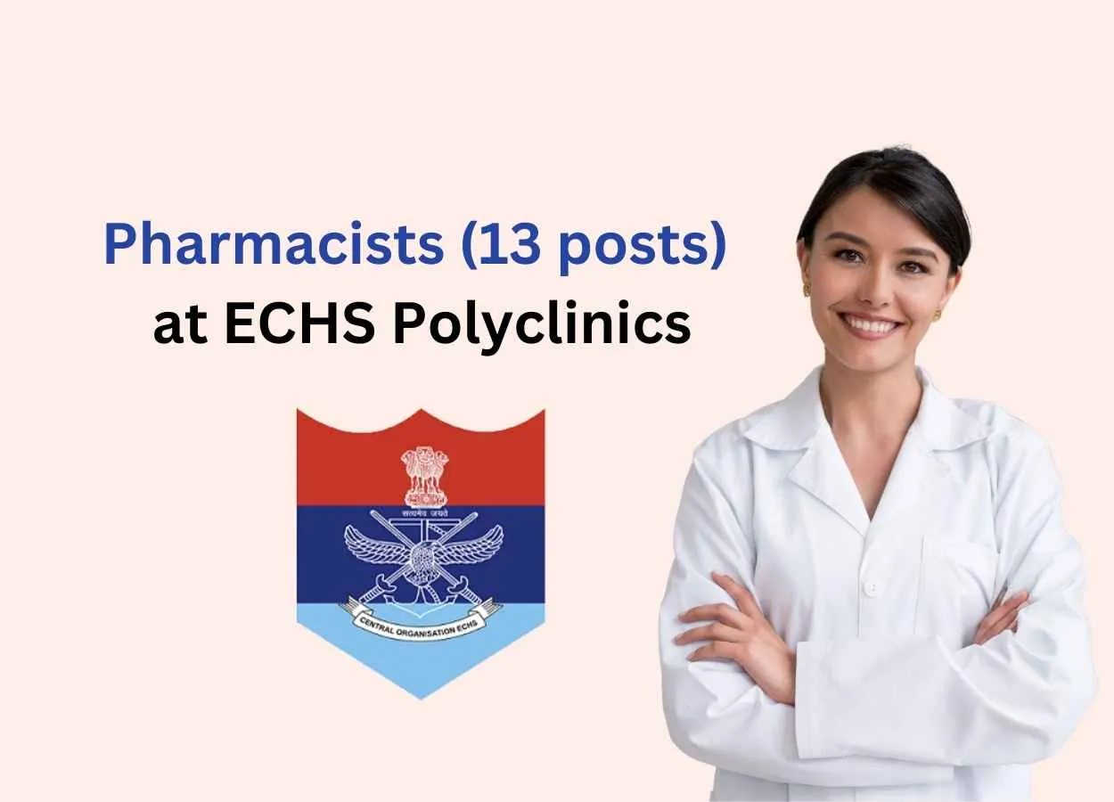 Openings for Pharmacists at ECHS Polyclinics