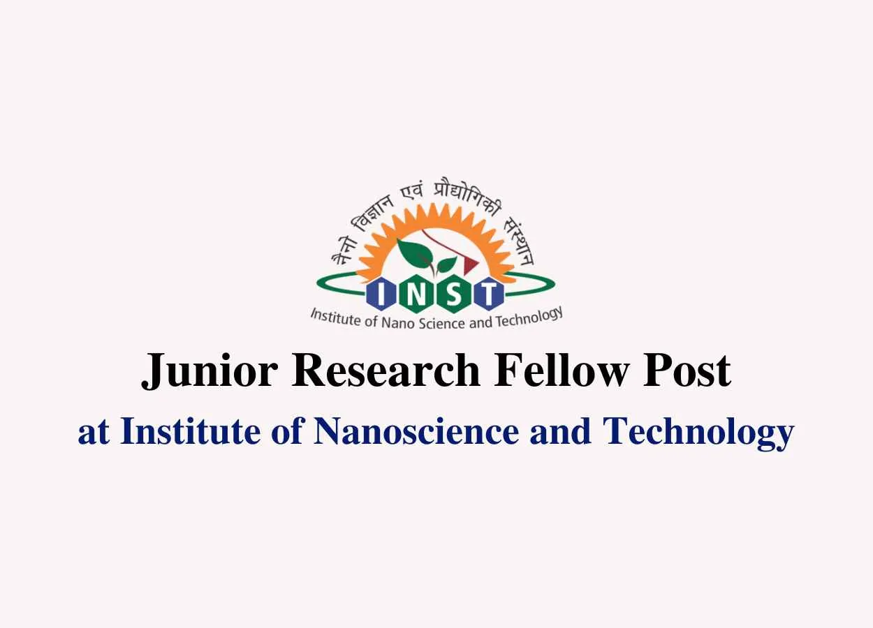 Vacancy for Junior Research Fellow at INST