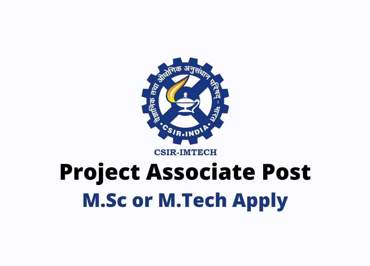 Vacancy for Project Associate at IMTech