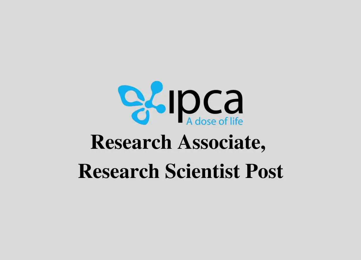 Job for Research Associate, Research Scientist at IPCA Lab