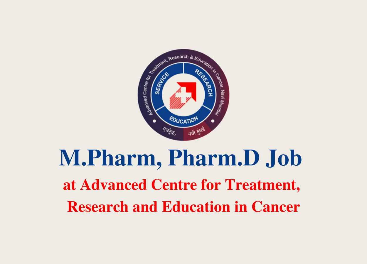 M.Pharm, Pharm.D Job as Trial Co-ordinator at ACTREC