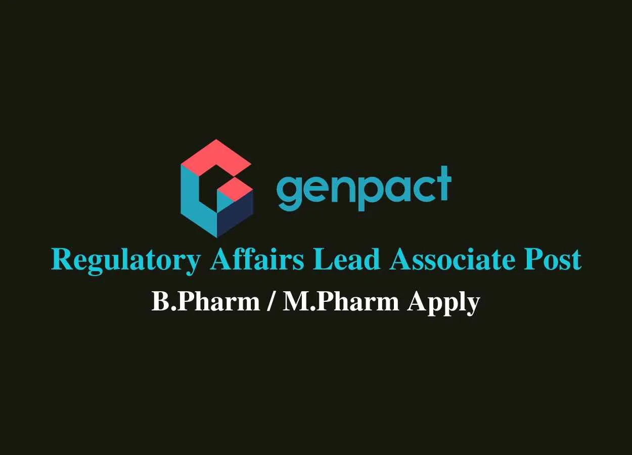 Regulatory Affairs Lead Associate Require at Genpact Limited