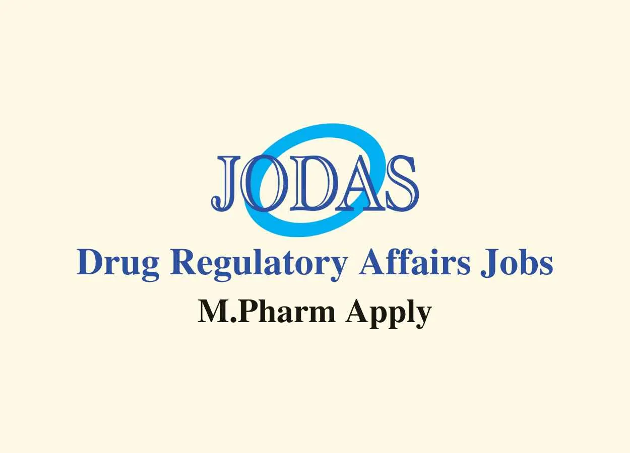 Vacancy for M.Pharm in Drug Regulatory Affairs at Jodas Expoim