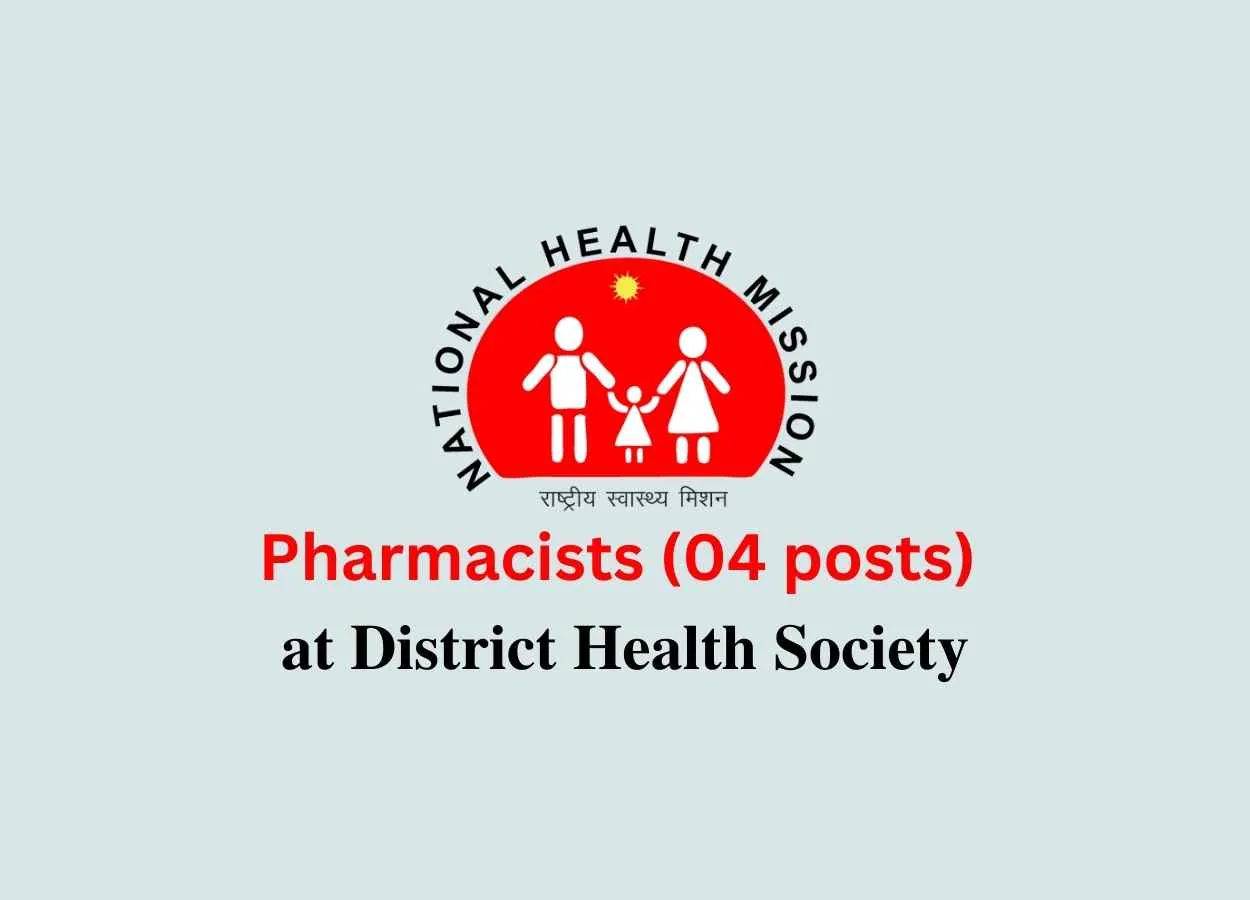 Vacancy for Pharmacists at District Health Society
