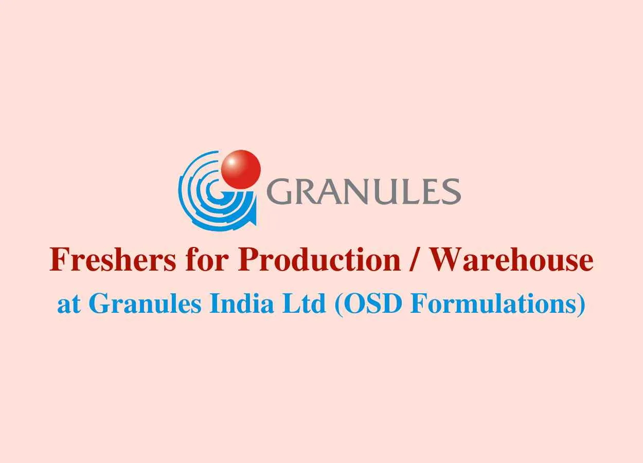 Walk In Drive at Granules India Ltd - for Production / Warehouse