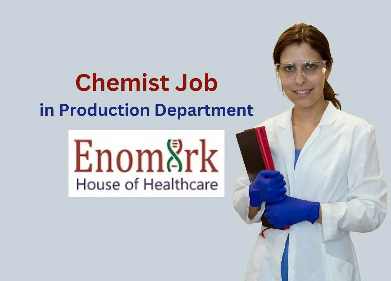 Job for Chemist in Production Department at Enomark