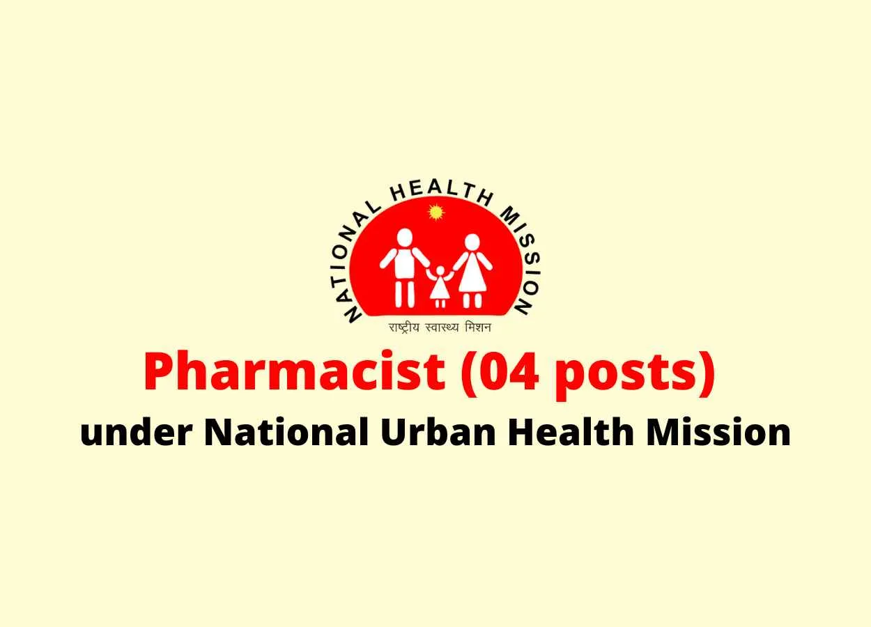 Job for Pharmacist under National Urban Health Mission