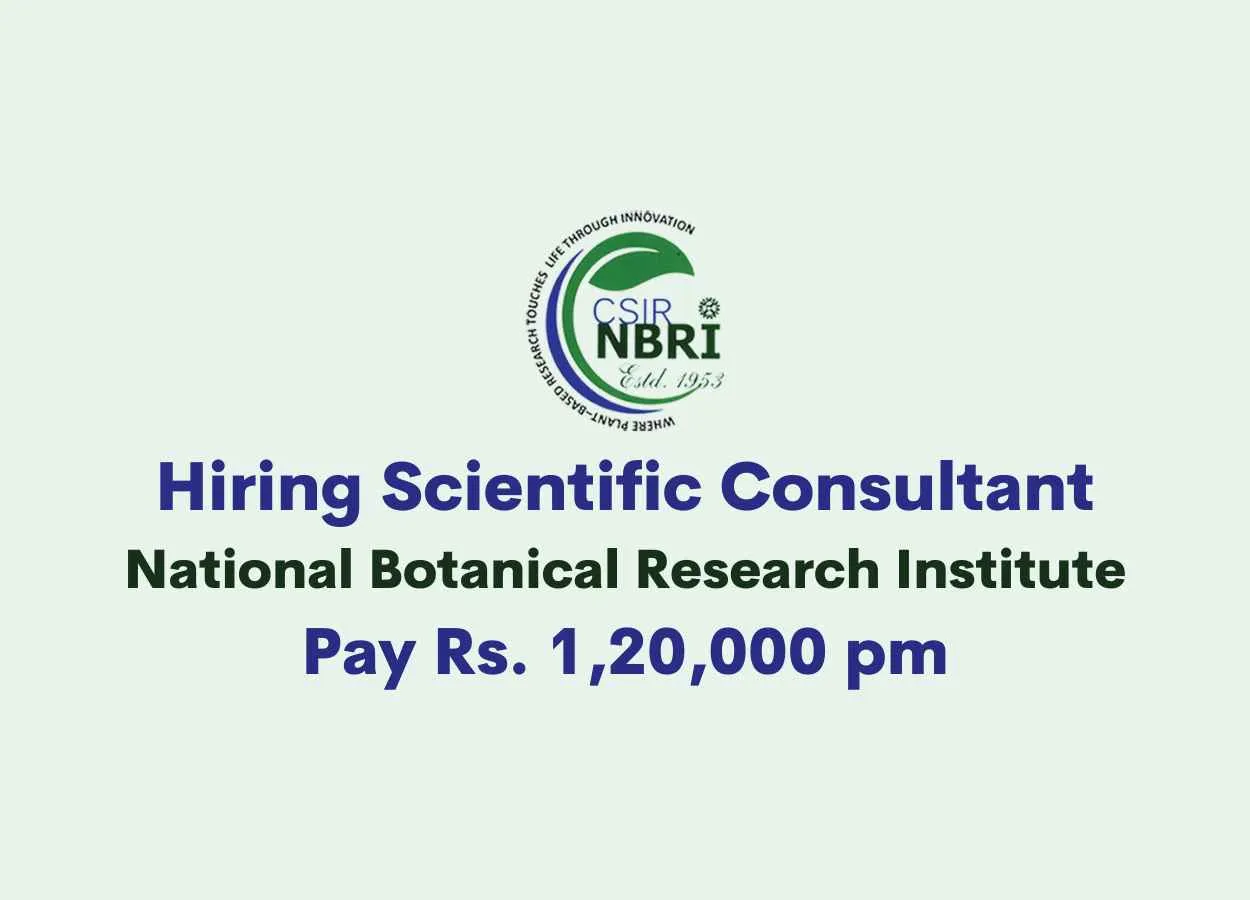 Hiring Scientific Consultant at National Botanical Research Institute
