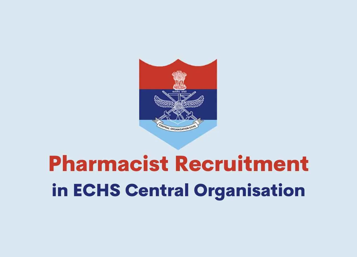 Job for Pharmacist in ECHS Central Organisation