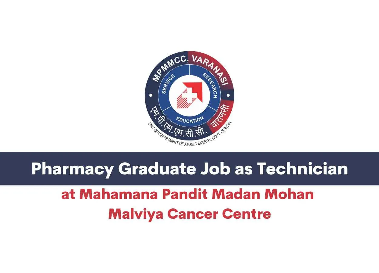Pharmacy Graduate Job as Technician at MPMMCC