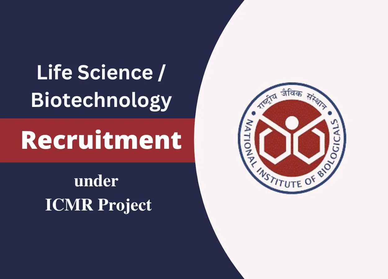 Applications are invited for Project Assistant under ICMR Project at NIB