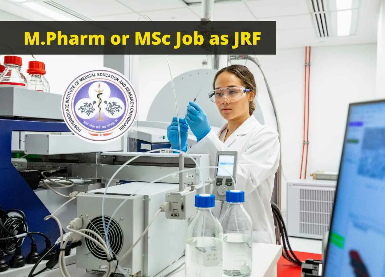 Job for M.Pharm or MSc as Junior Research Fellow at PGIMER