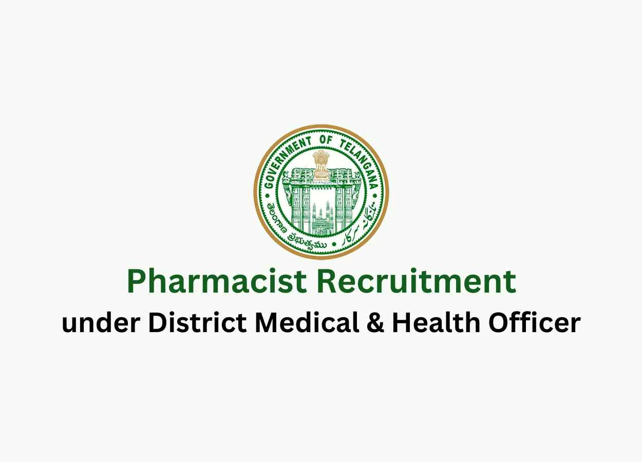Job for Pharmacist under District Medical & Health Officer