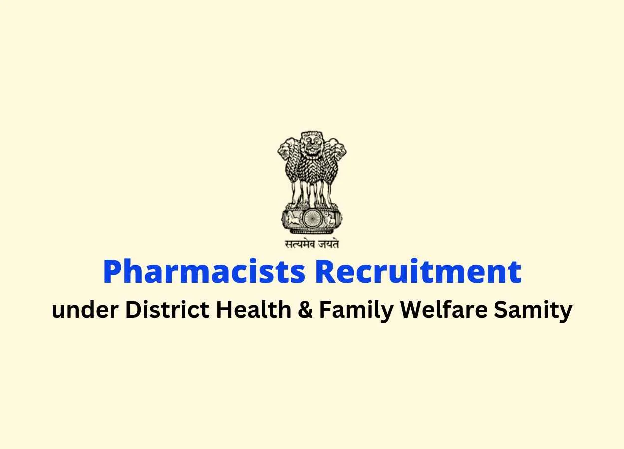 Job for Pharmacists under District Health & Family Welfare Samity